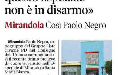 “Prelievo di cuore, questo ospedale non è in disarmo”