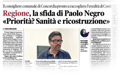 La mia intervista alla Gazzetta di Modena sulla candidatura alle prossime elezioni regionali